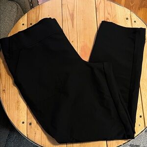 Elegant Black Straight Leg Women's Pants